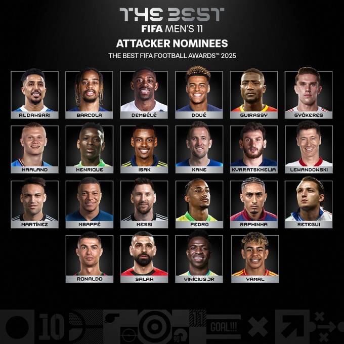 皇冠信用网如何申请
_2025FIFA年度最佳阵容:登贝莱领衔亚马尔在列 姆巴佩无缘